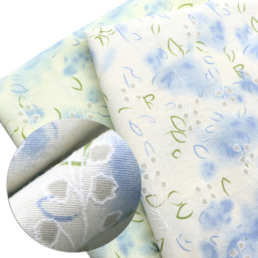 1Pc 59x19.68inch(150x50cm) leaves Tie Dye 100% Polyester Material fabric, Pre-Cut for DIY Sofa Covers & Handmade Projects