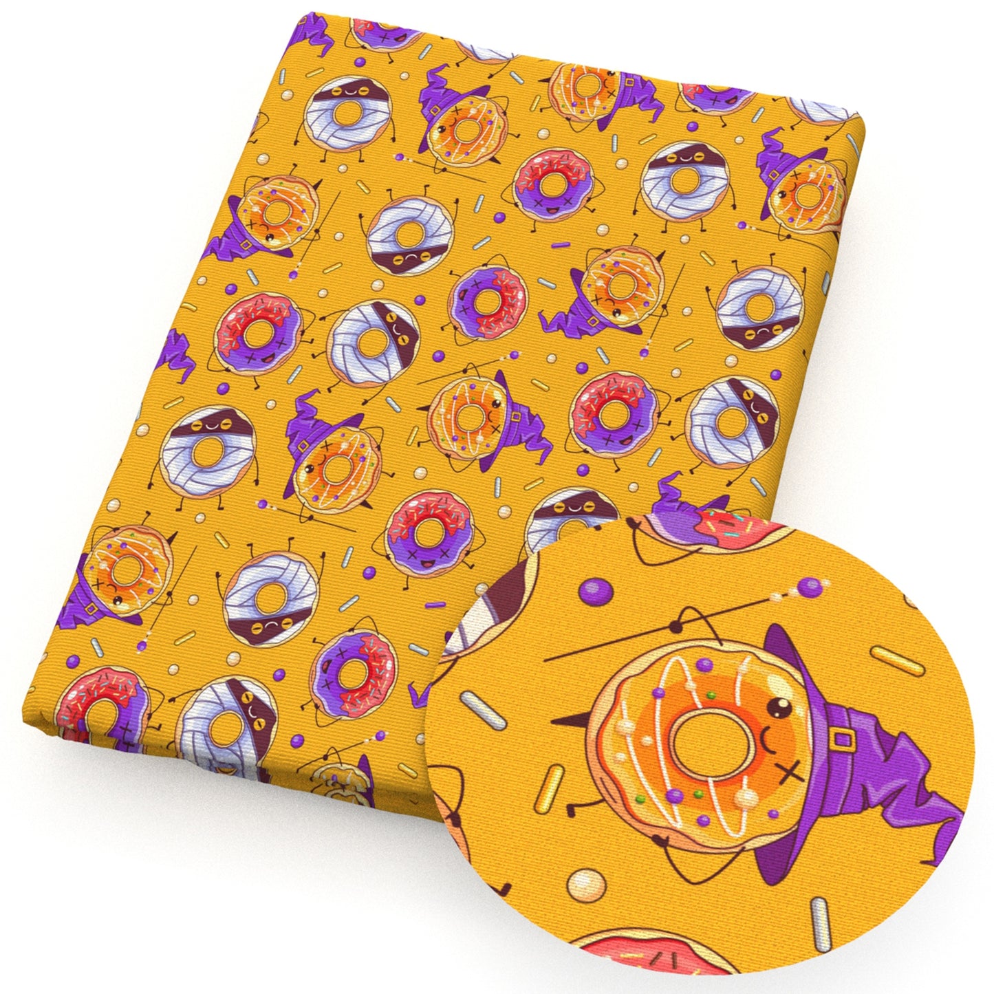 halloween donuts fabric