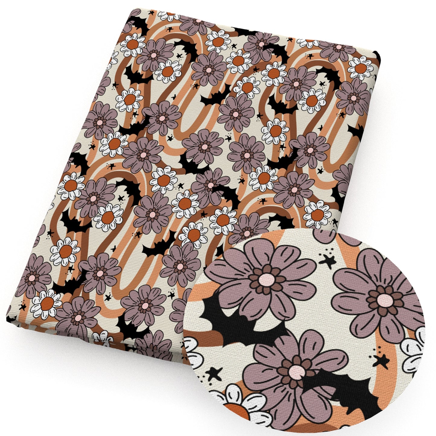 halloween flowerfloral fabric