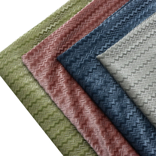 1pc 62.99x19.68inch(160x50cm) stripes Velvet Stripe Fabric - Soft & Durable Polyester Material, Pre-Cut for DIY Sofa Covers & Handmade Projects