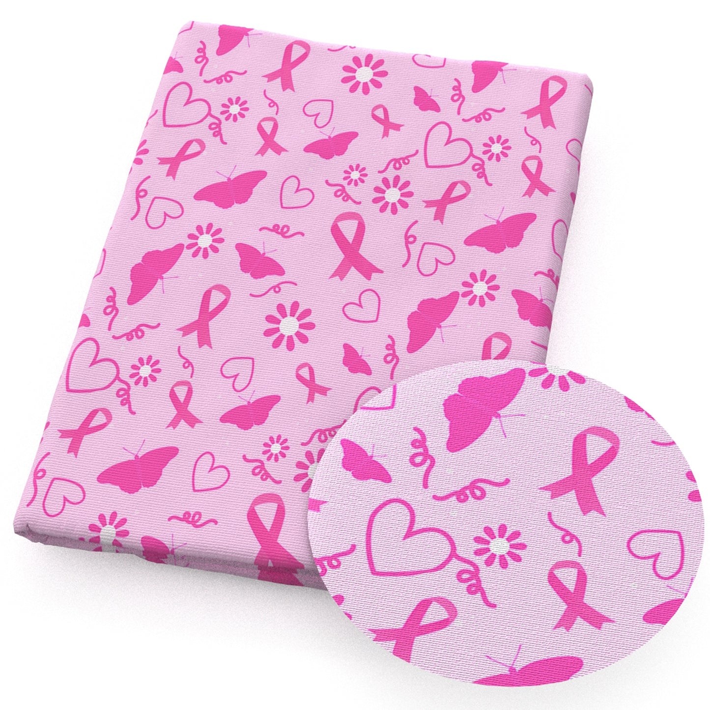 breast cancer flowerfloral pink series fabric