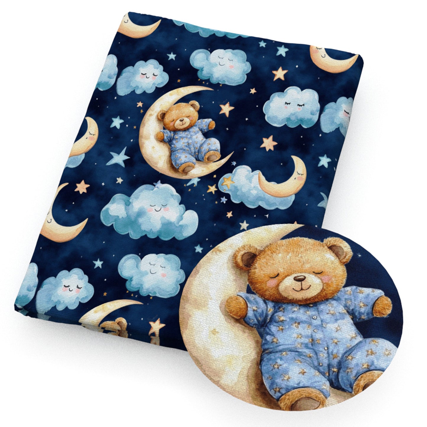 cloud star starfish moon planetsolar systemgalaxy fabric