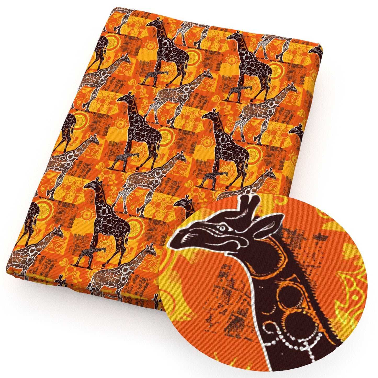 animals deerreindeer giraffe fabric