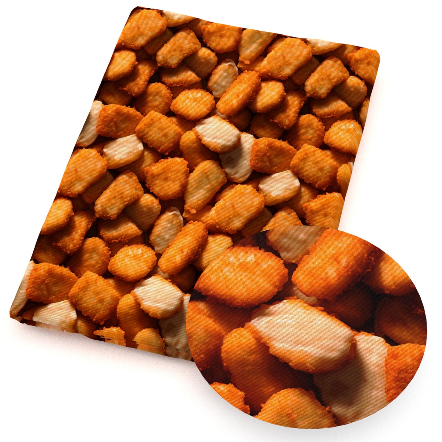 food chicken nuggets simulated food fabric