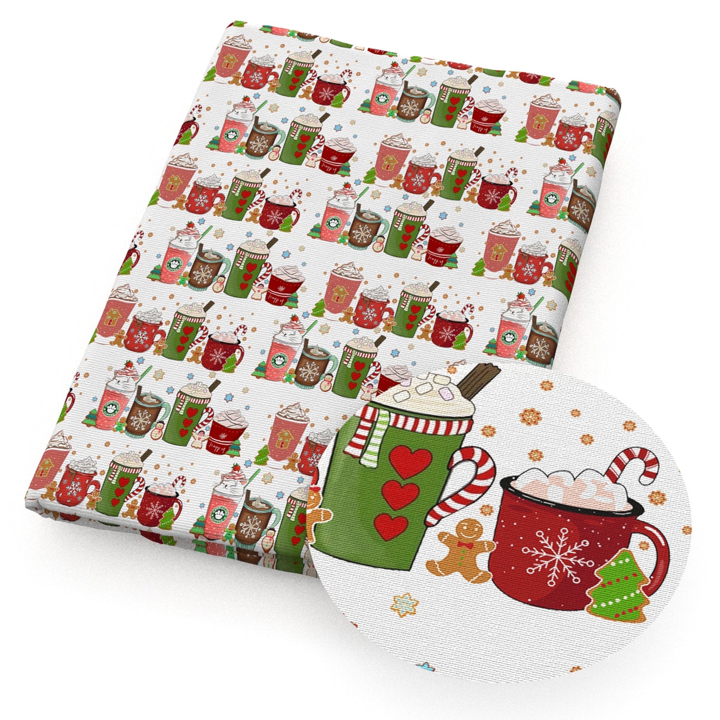 christmas cake cupcake ice creampopsicle fabric