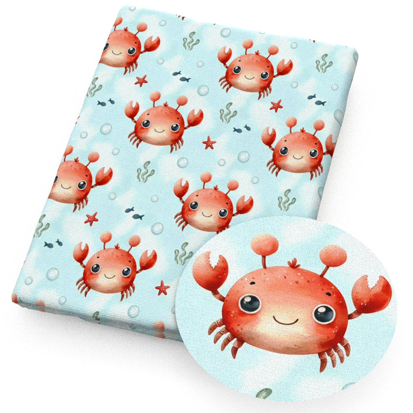 crabcrabs fish star starfish fabric