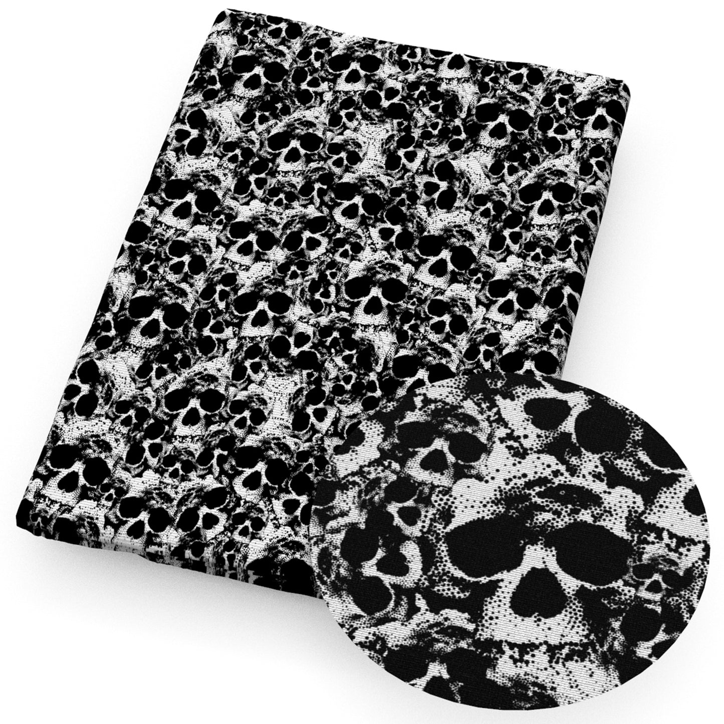 halloween skull ghost skeleton bones fabric