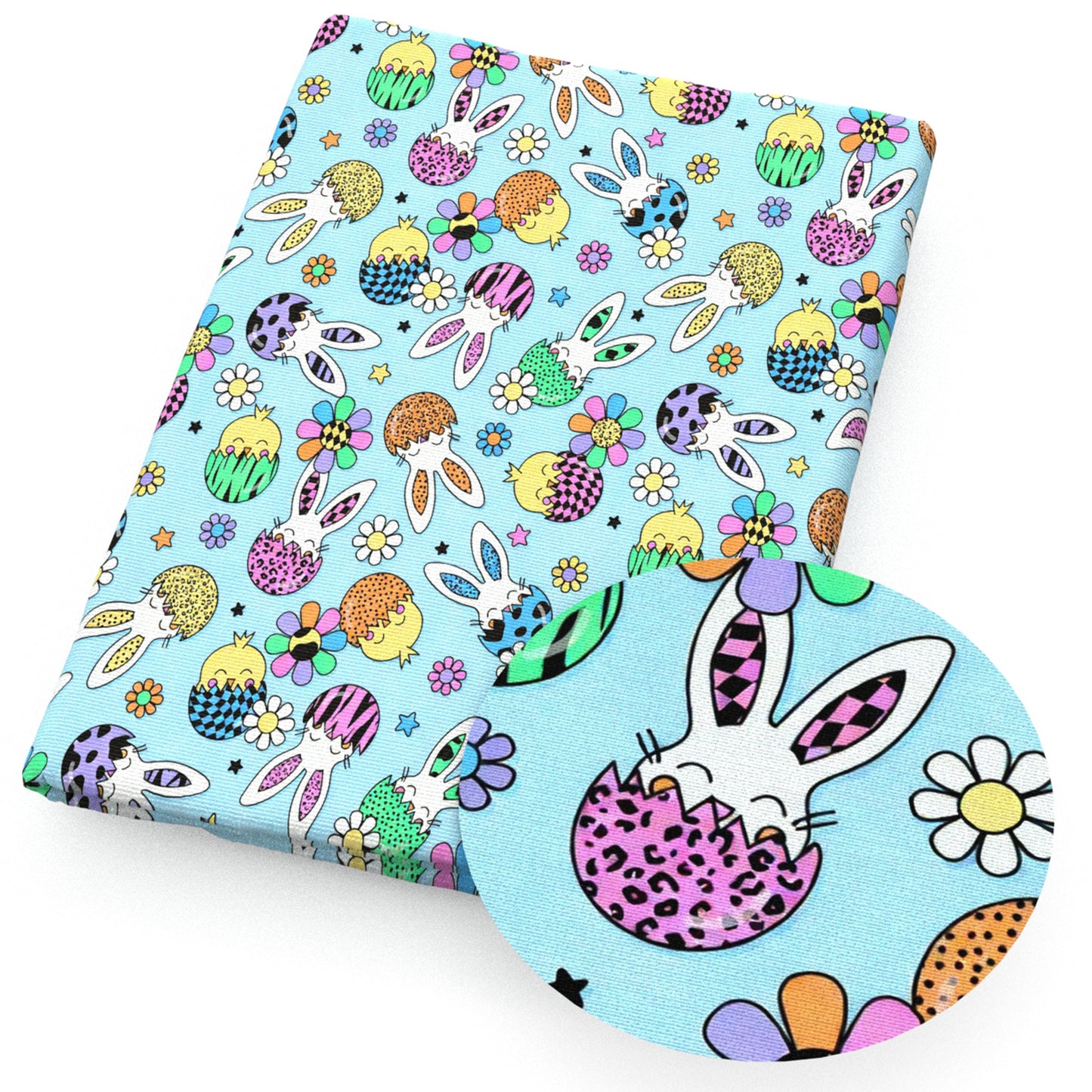 easter bunny rabbit bunny flowerfloral fabric