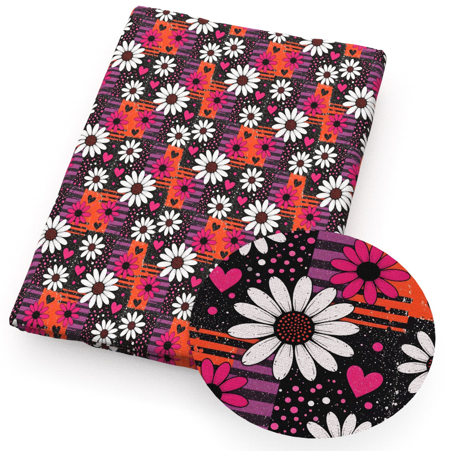 flowerfloral heart love fabric