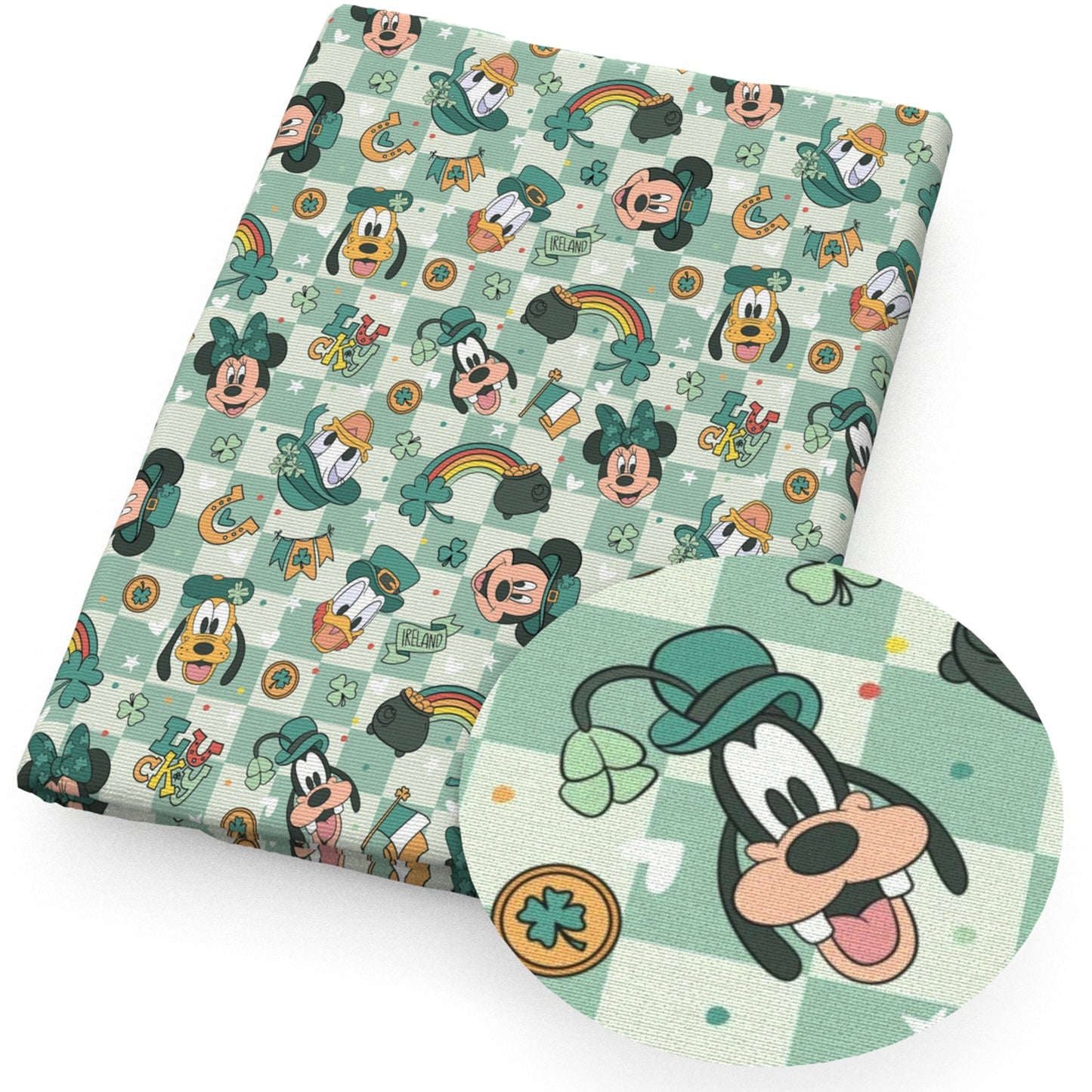 st. patrick's day cartoon fabric