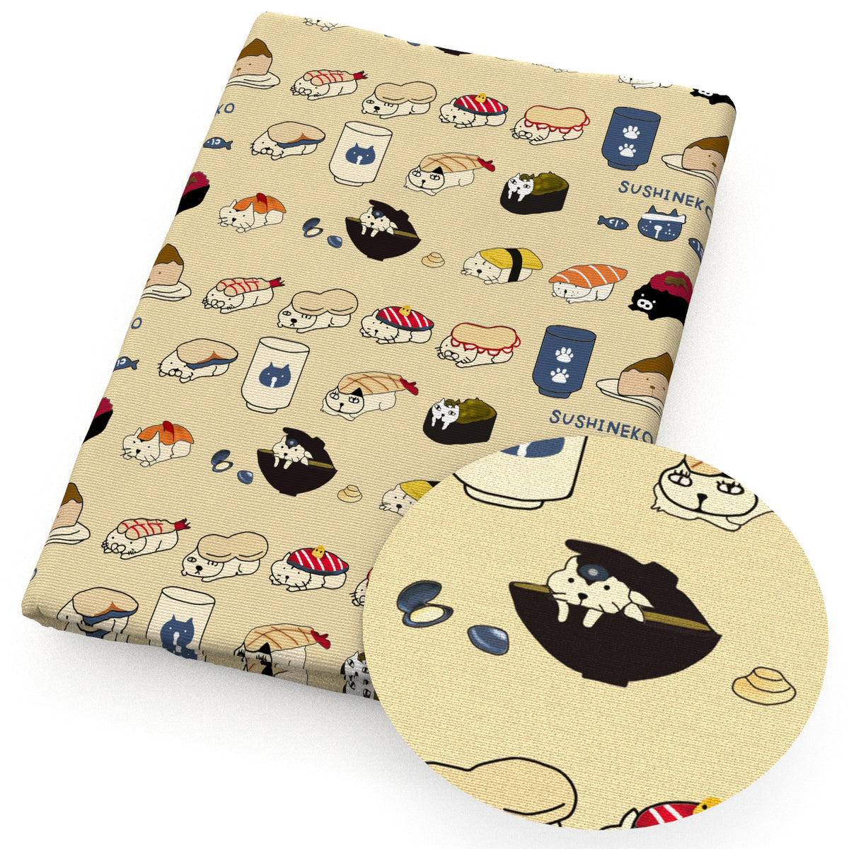 cat sushi cake cupcake ice creampopsicle cup fish fabric