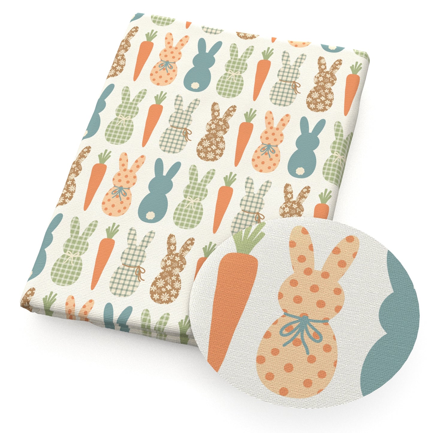 easter bunny rabbit bunny carrot fabric