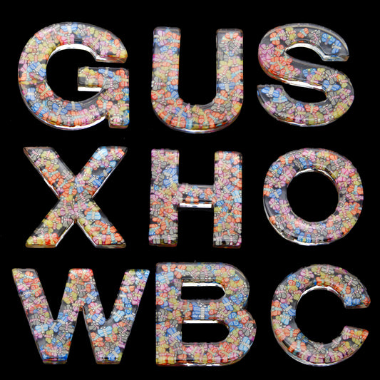 1Pc Butterfly Polymer Clay With Letters Alphabet Crystal Epoxy Resin - Perfect for Bags & Car Accessories, Ideal Gift for Women on Christmas, Birthdays, and New Year