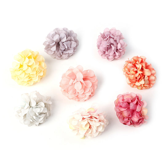 5Pcs Artificial Flowers,Fake Flowers Head Hydrangea Artificial Silk Flower for DIY Card Making & Craft Decorations, Wedding Home Decoration,DIY Scrapbooking Party Birthday Decor