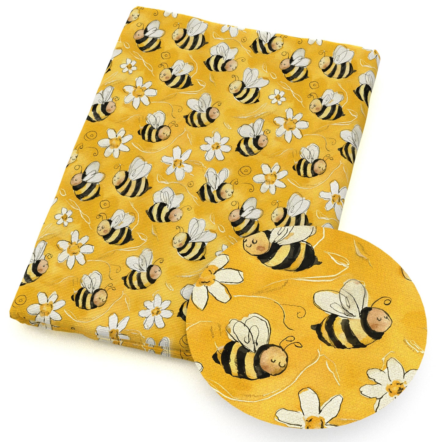 bee animals flowerfloral fabric