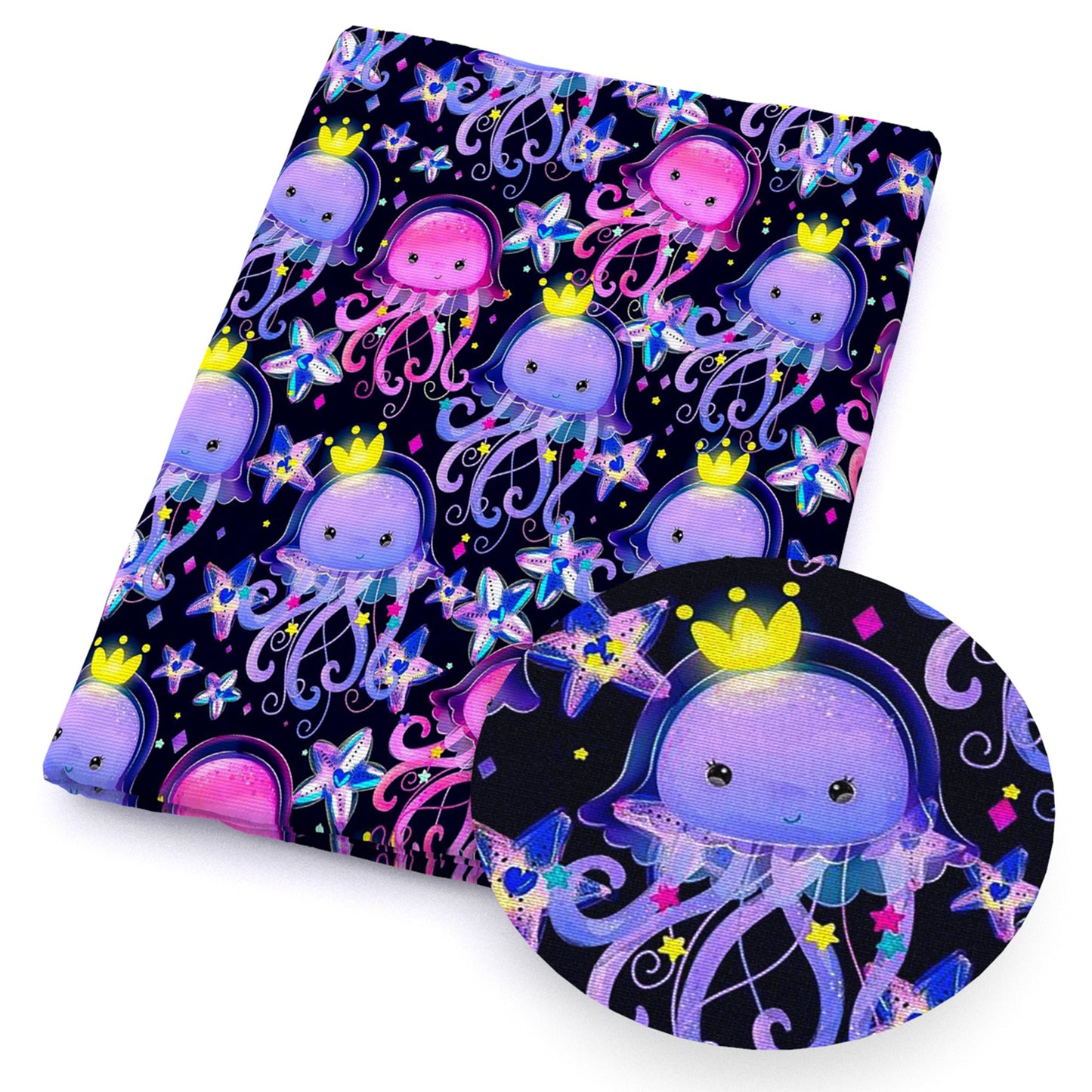 jellyfish ocean series fabric