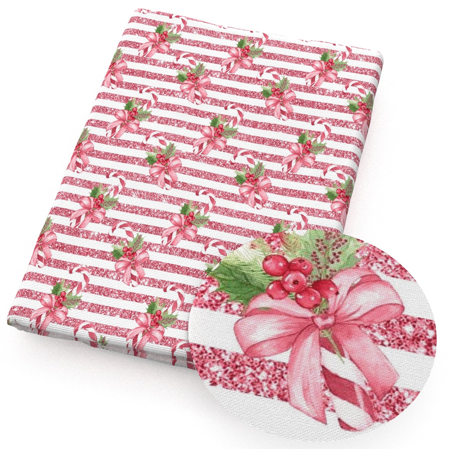 christmas day crutch stripe fabric