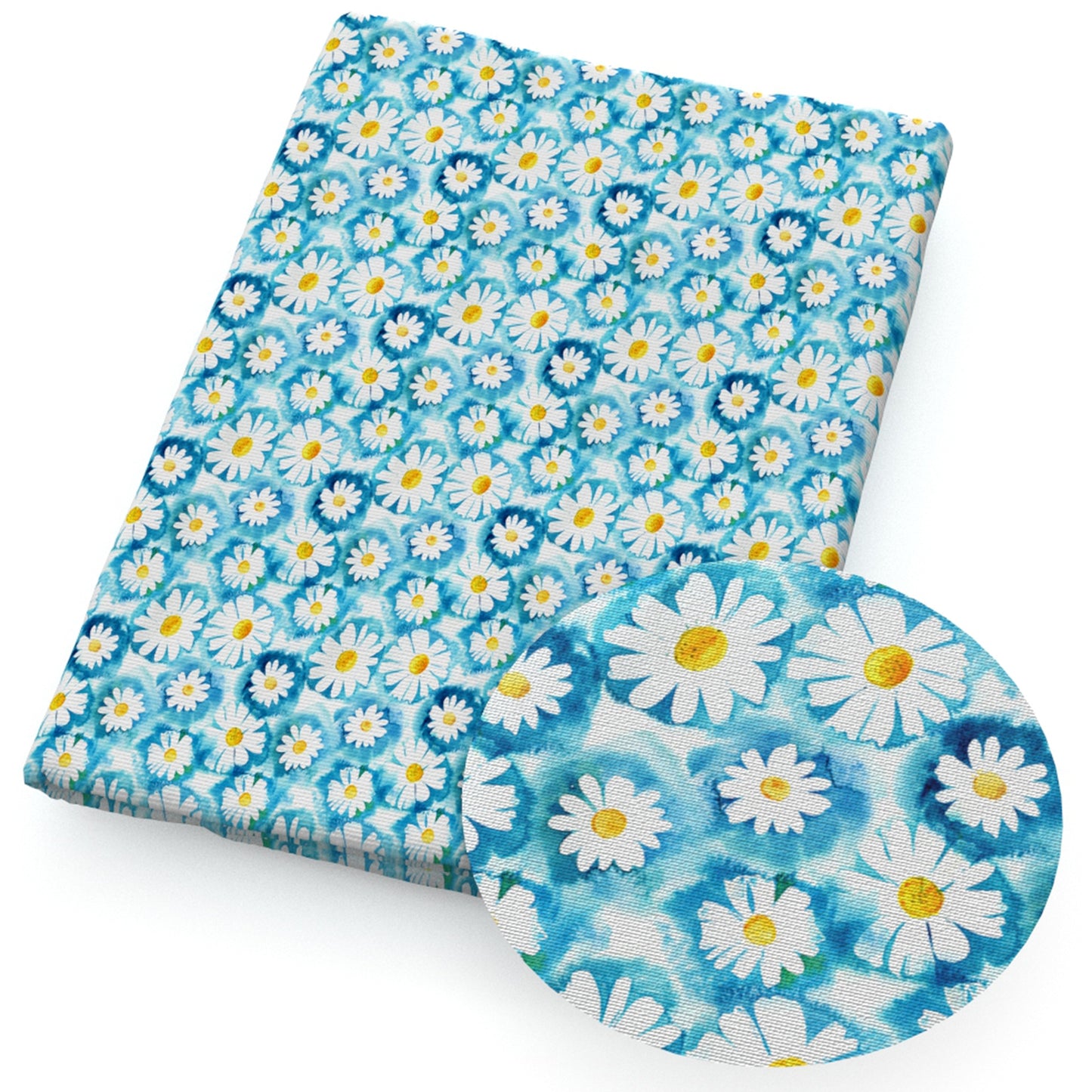 flowerfloral daisy tie dye fabric