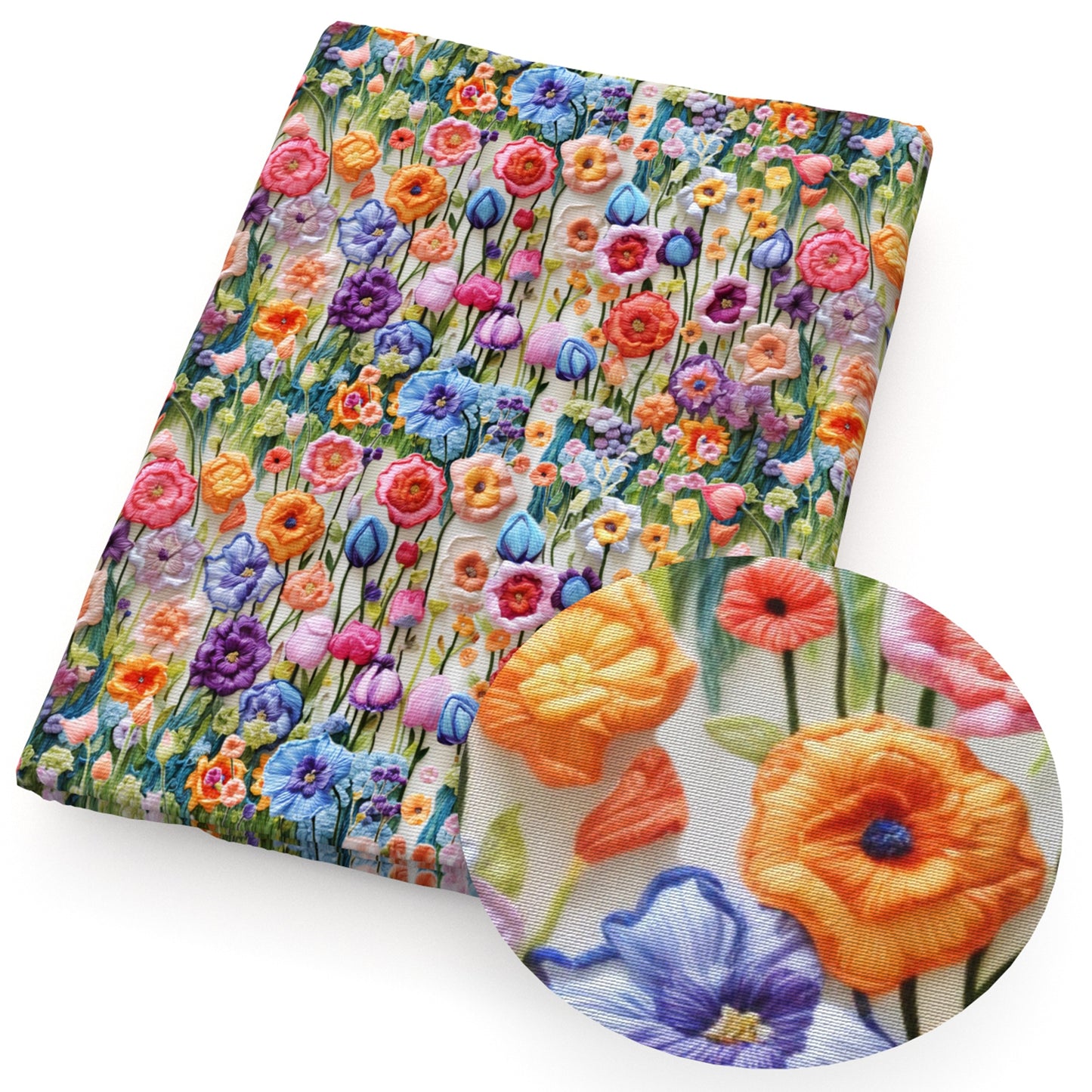 imitation embroidery series flowerfloral fabric