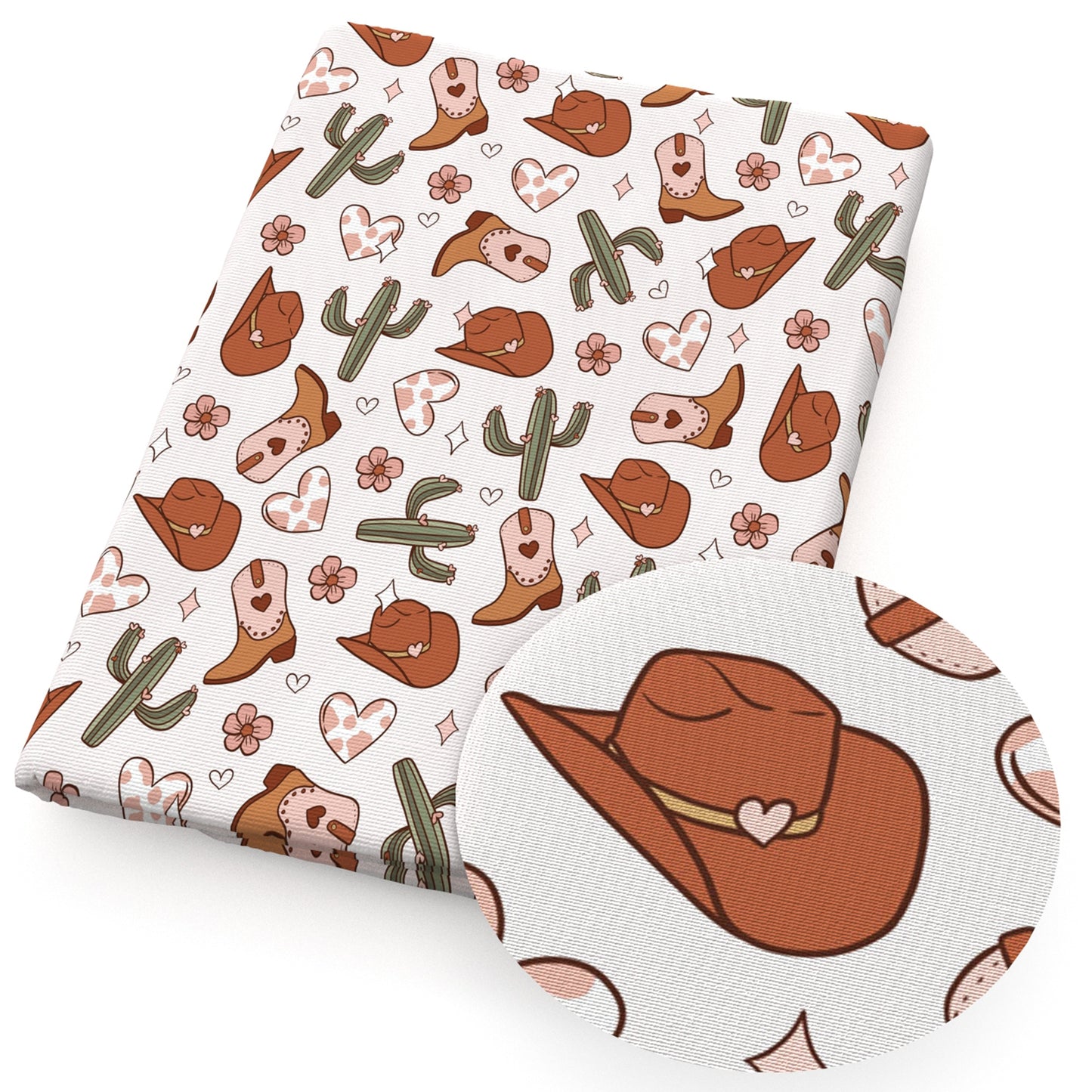caphat the cactus heart love flowerfloral boots fabric