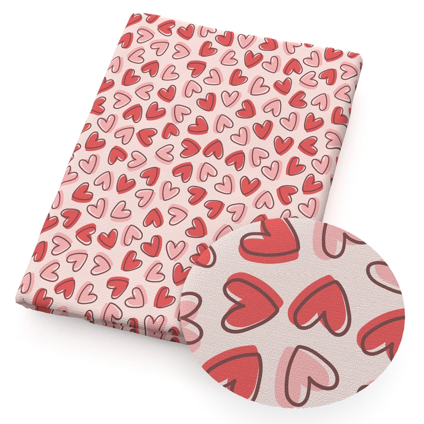 heart love valentine's day only heart fabric