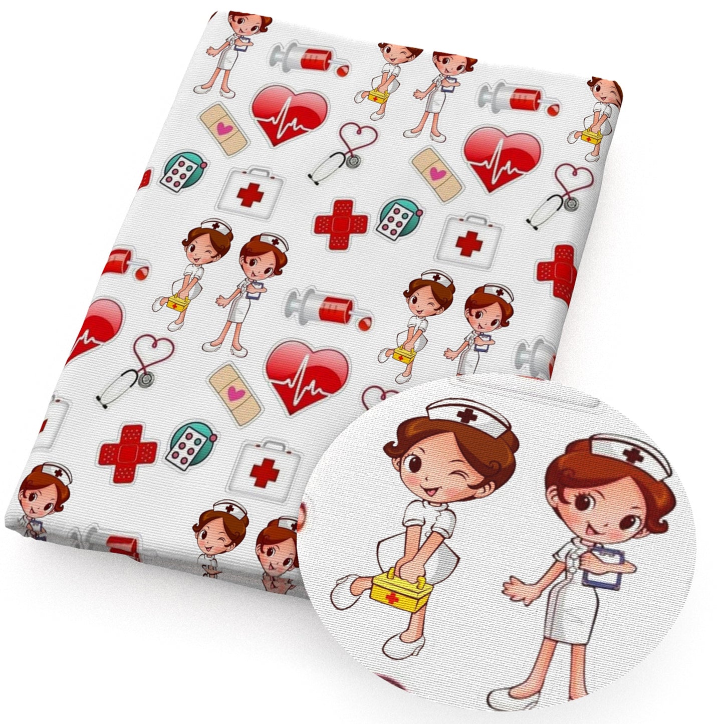 medical design theme fabric
