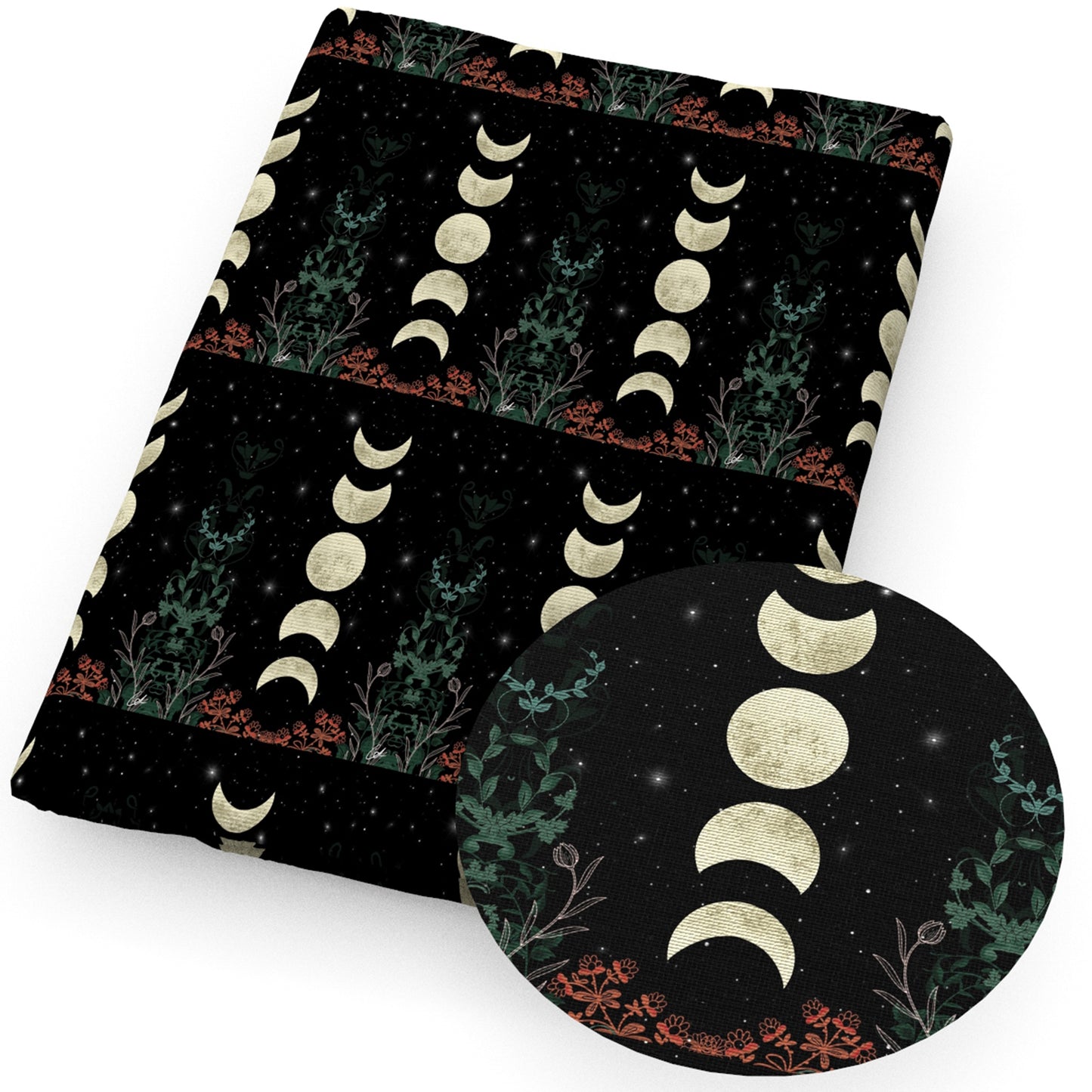 moon flowerfloral fabric