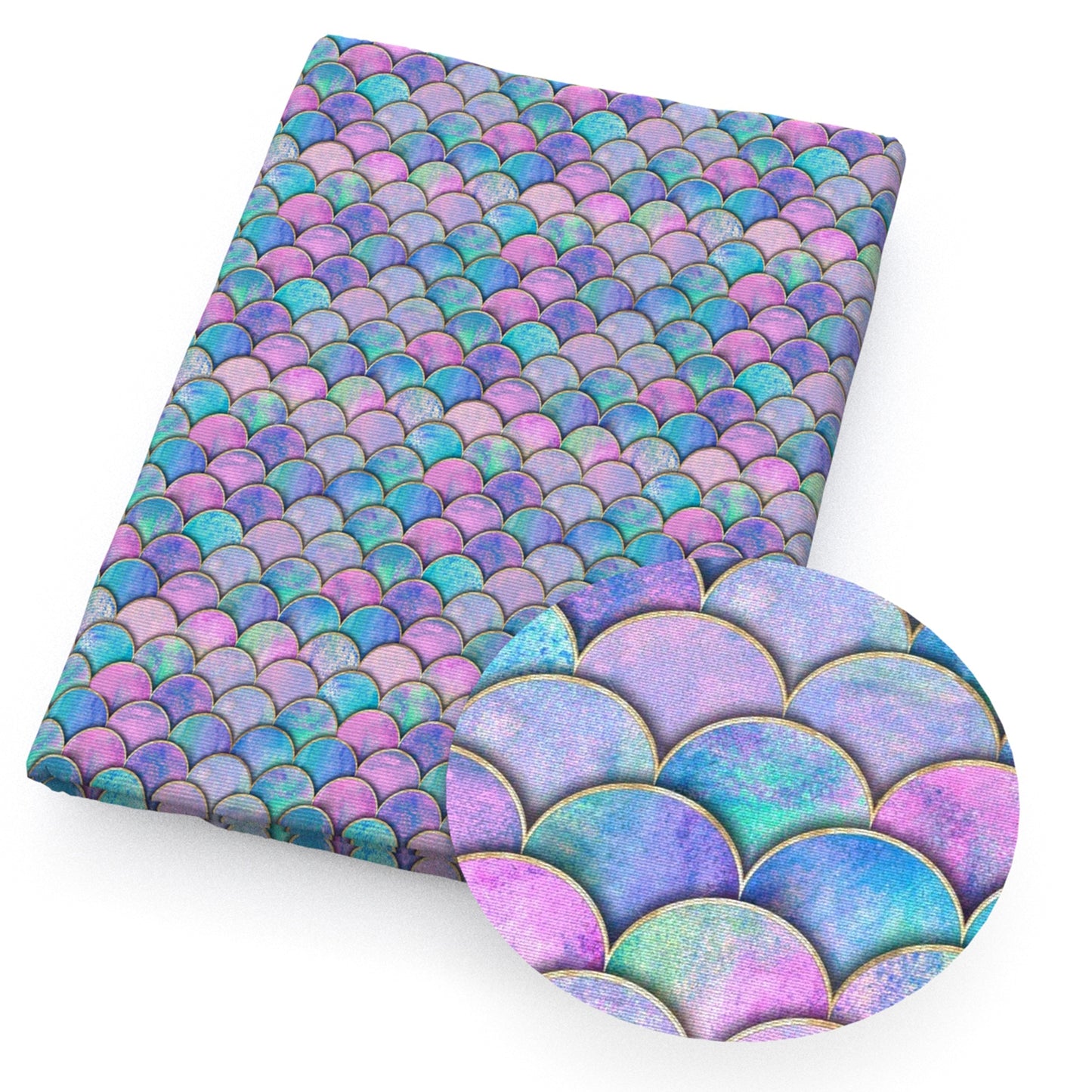 fish scalesmermaid scales rainbow color fabric