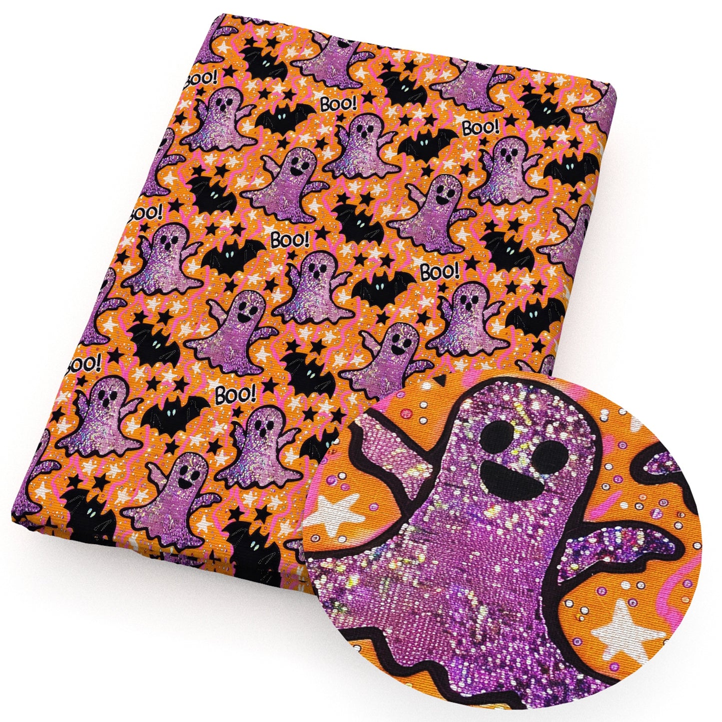 imitation embroidery series halloween skull ghost skeleton bones fabric