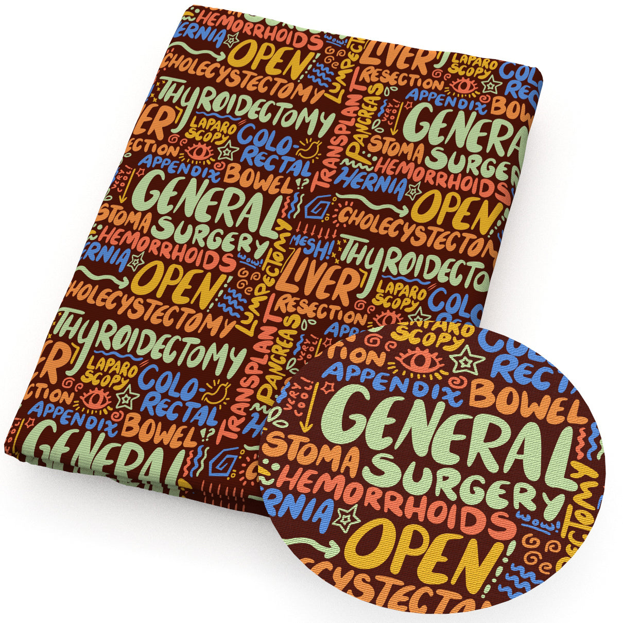 medical design theme fabric