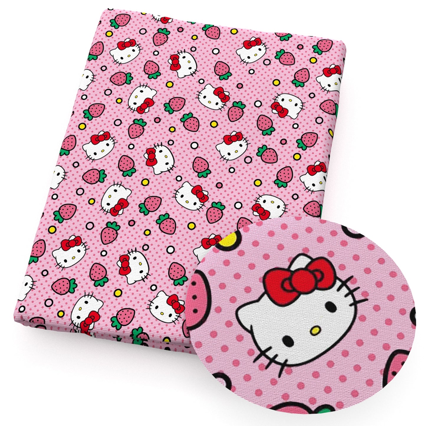 strawberry dots spot roundoval fabric