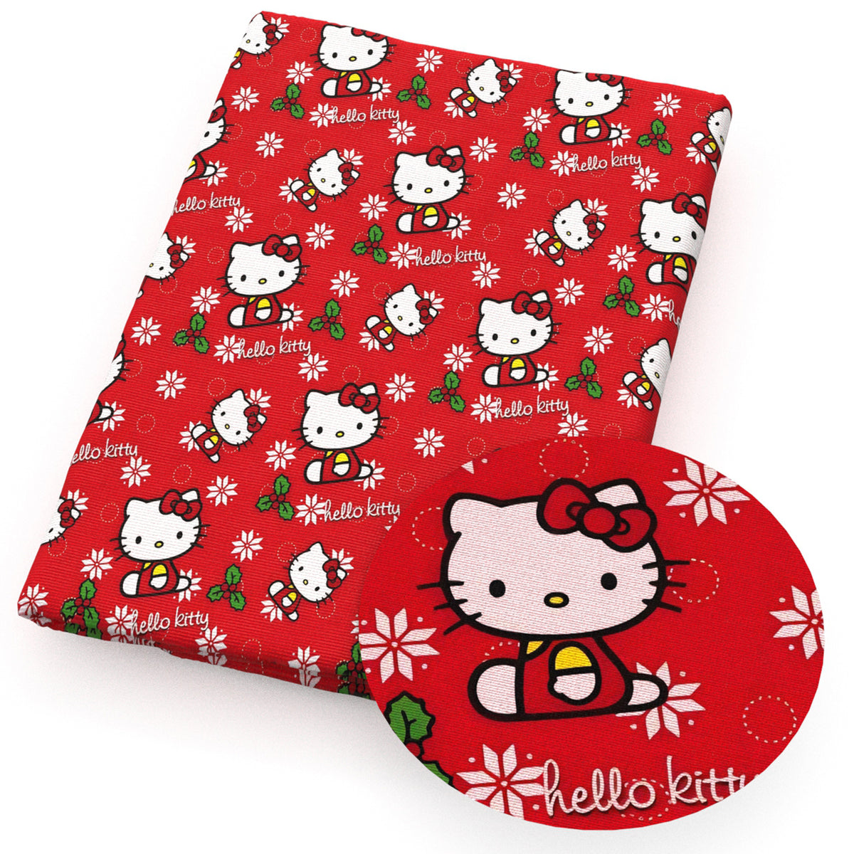 flowerfloral christmas day fabric