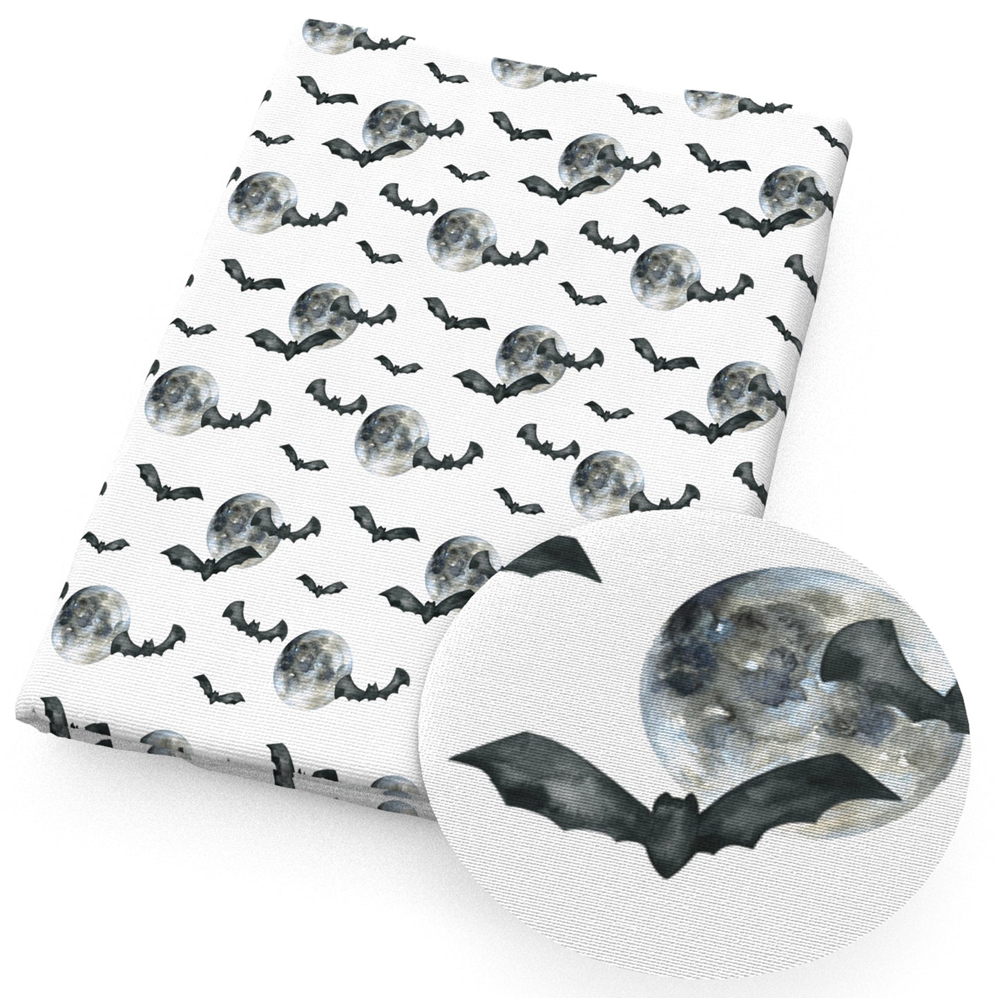 halloween moon fabric
