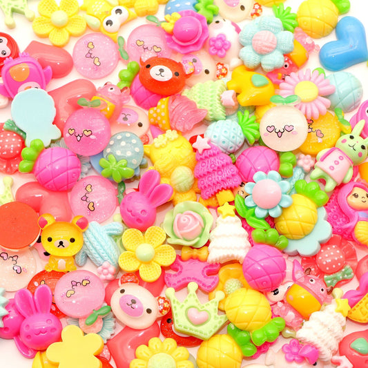 10Pcs Acrylic Animals Flowers Charms,Mixed Designs,3D Flatback Resin Cabochons for DIY Jewelry, Earrings, Bracelets, Keychains, Festive Decor, Homemade Gifts, Phone Cases, Water Bottles, Hair Accessories - Crafting Accessories