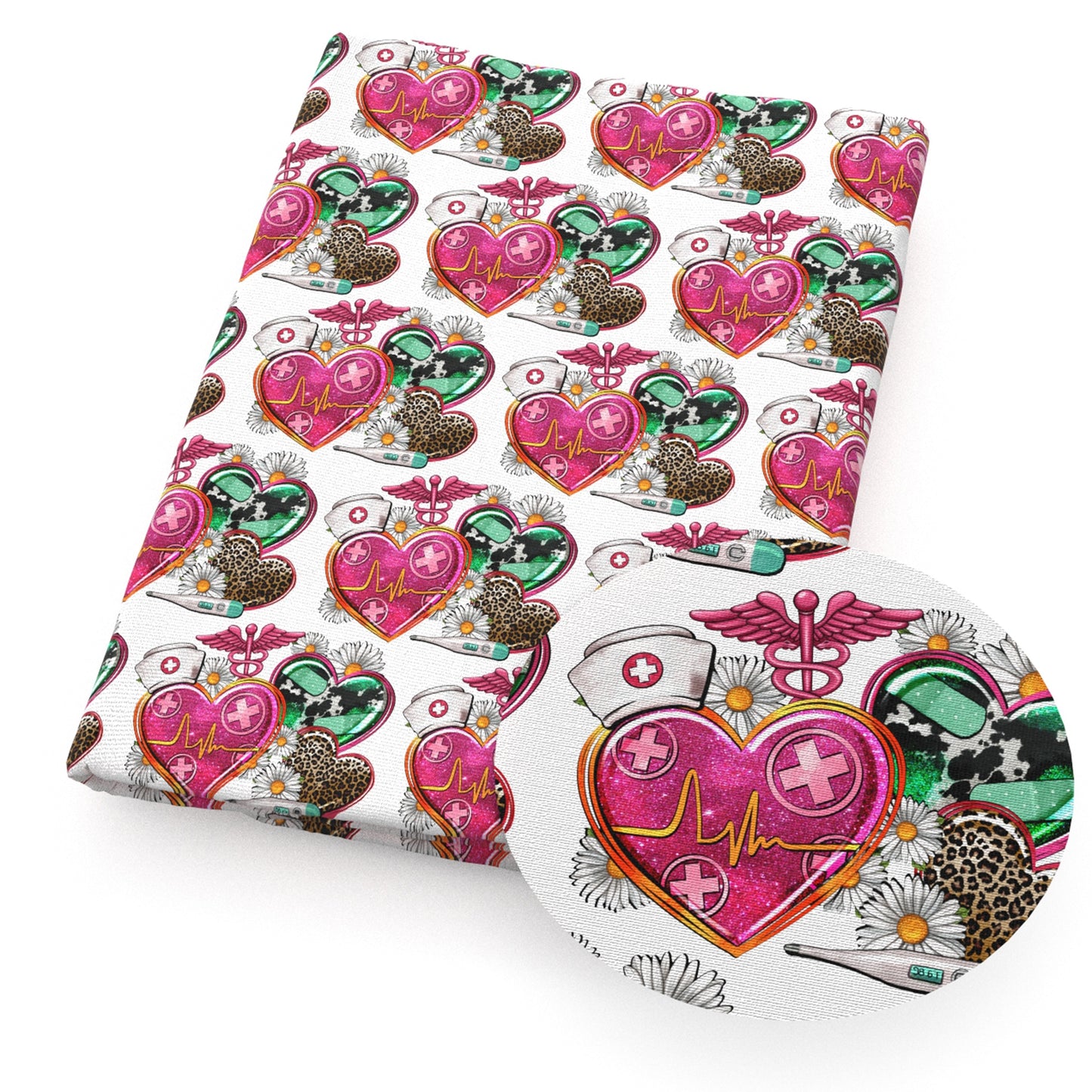 medical design theme fabric