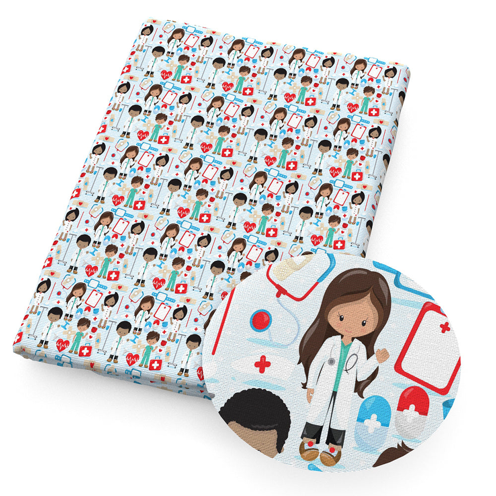 medical design theme fabric