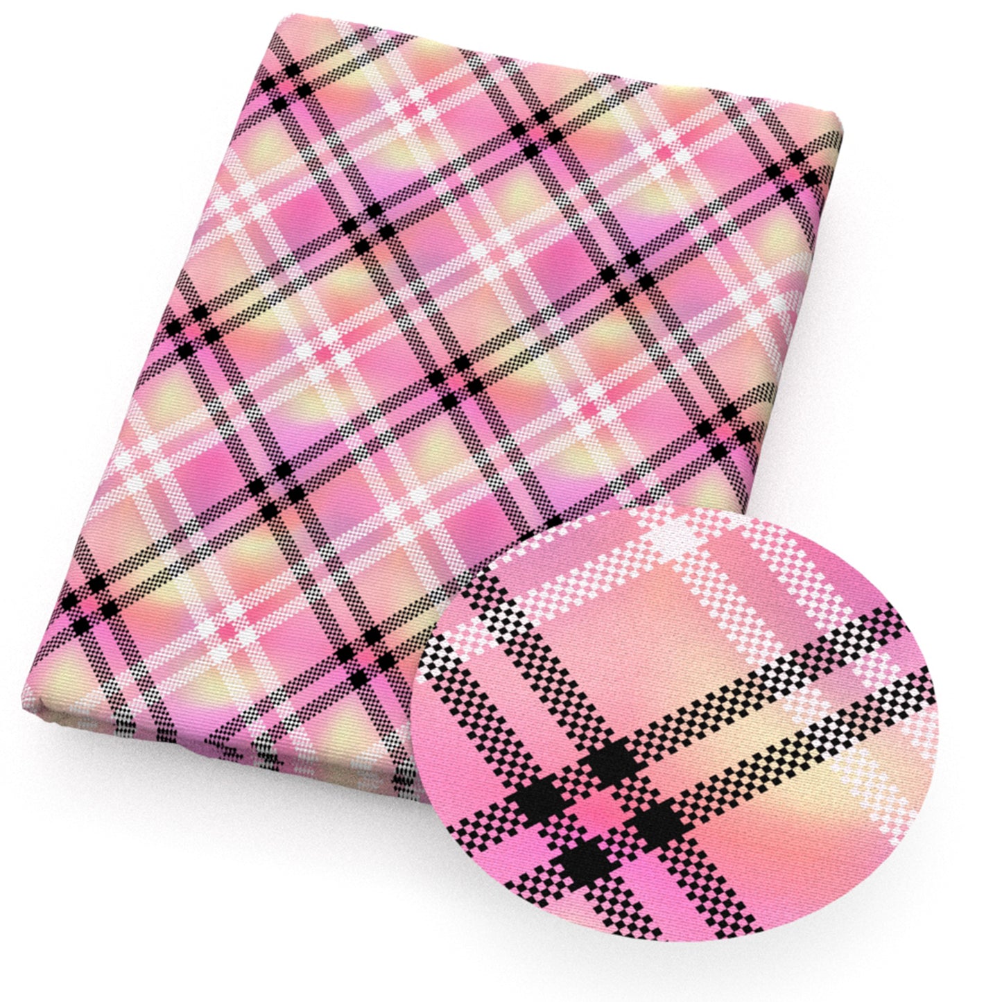 plaid grid fabric