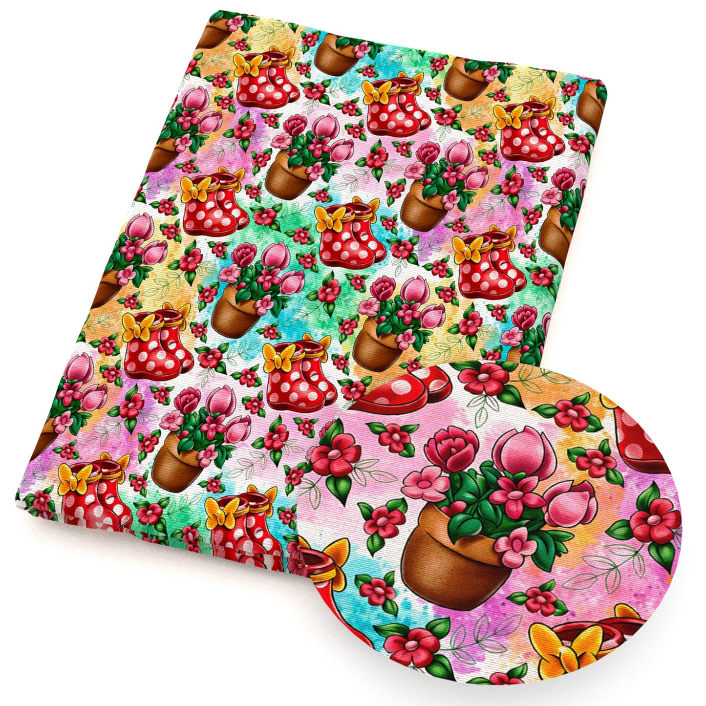 flowerfloral shoes boots tie dye fabric
