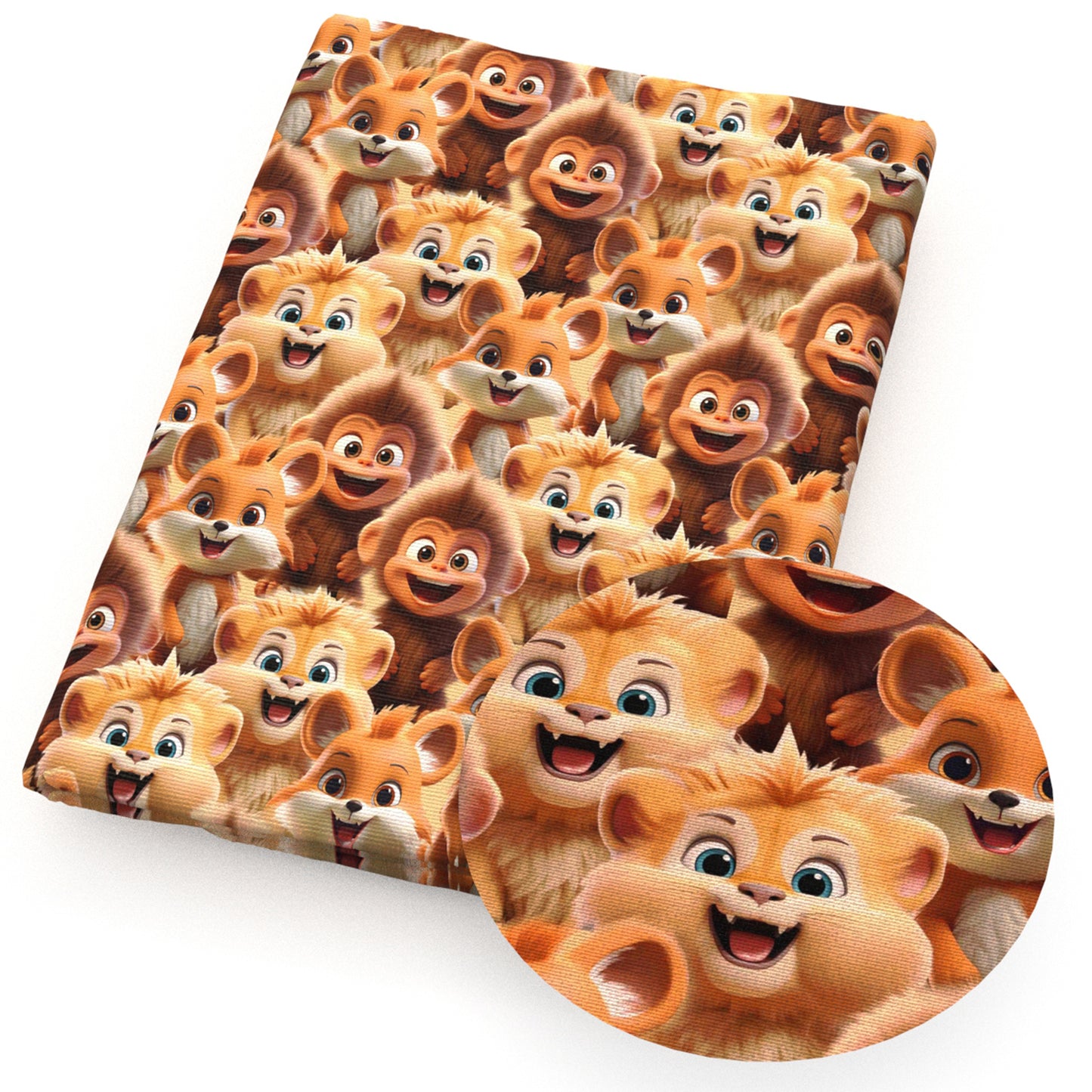 fox monkey fabric