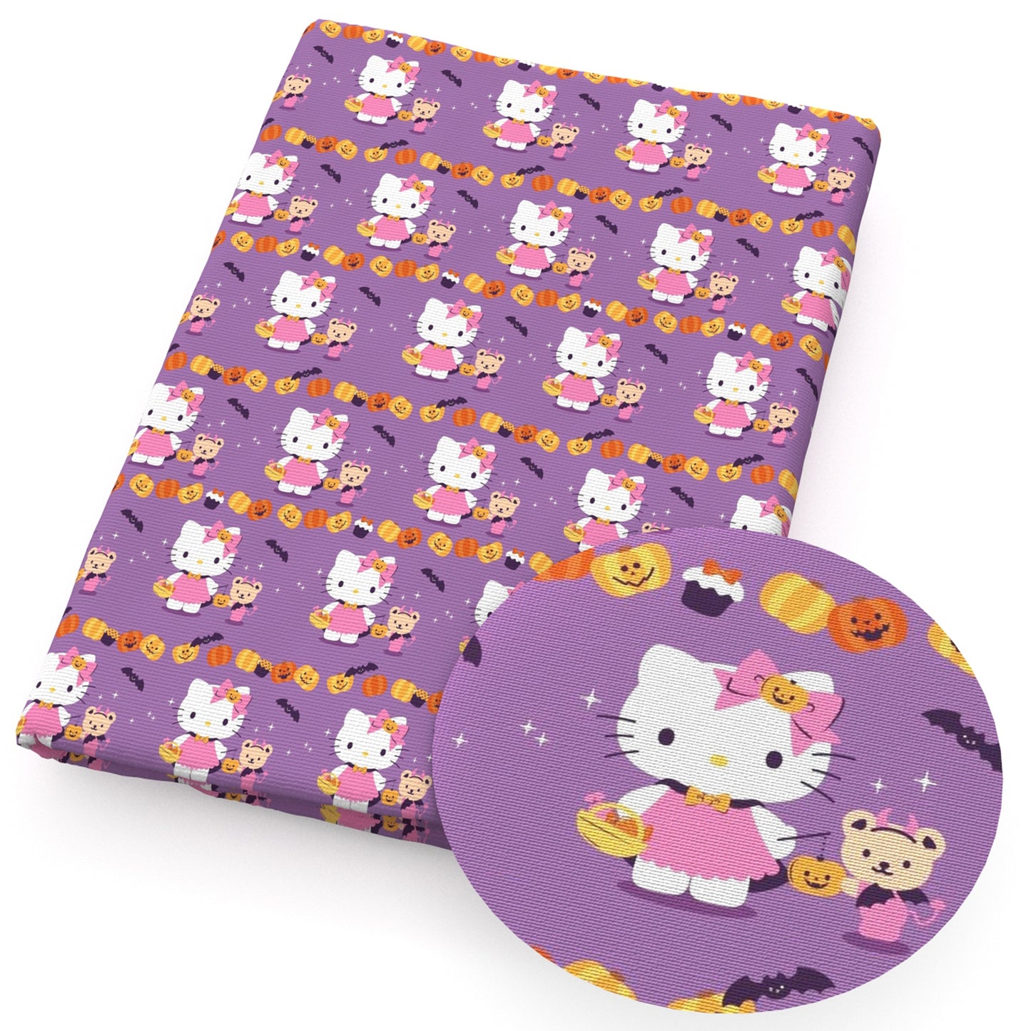 halloween bat pumpkin fabric