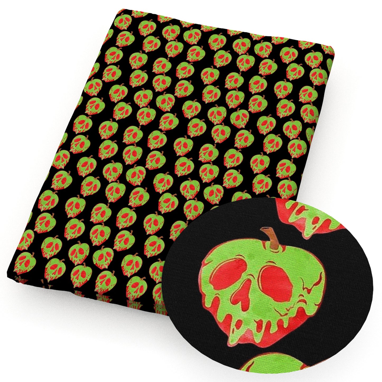 halloween skull ghost skeleton bones apple fabric
