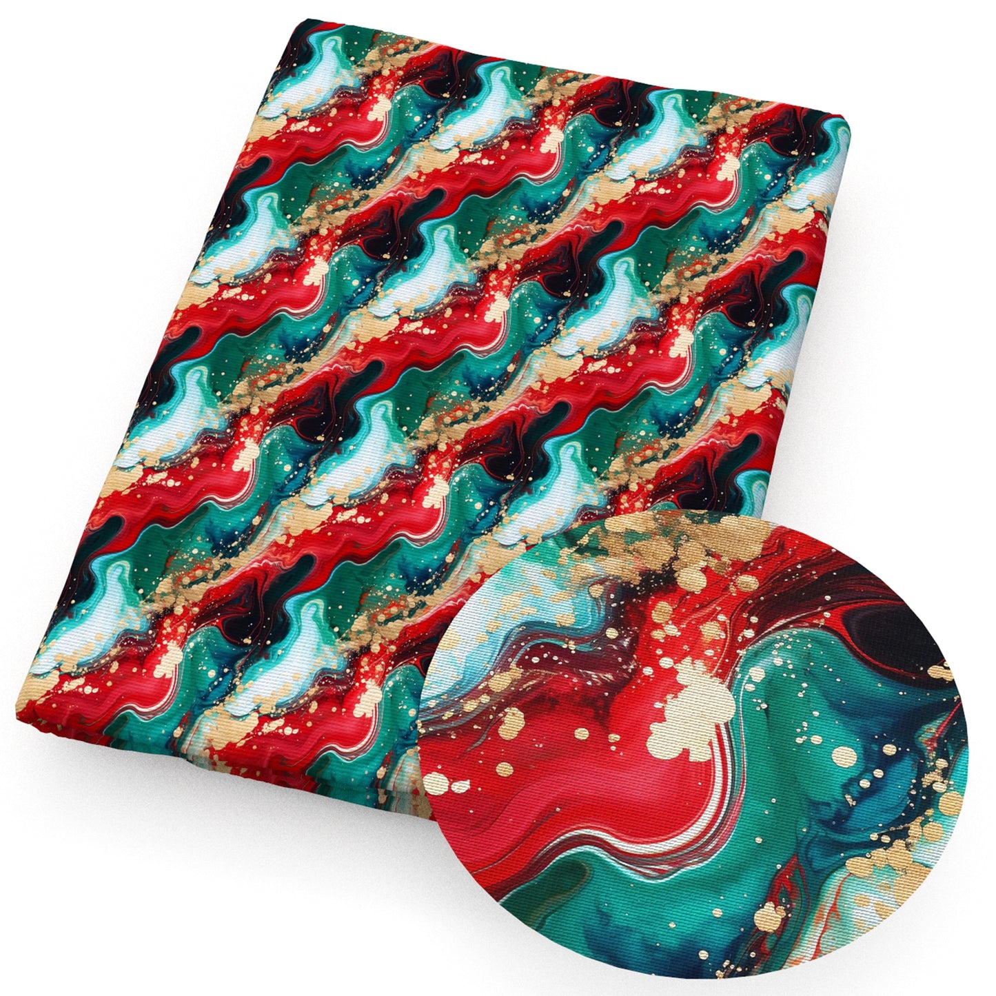 christmas day paint splatter fabric