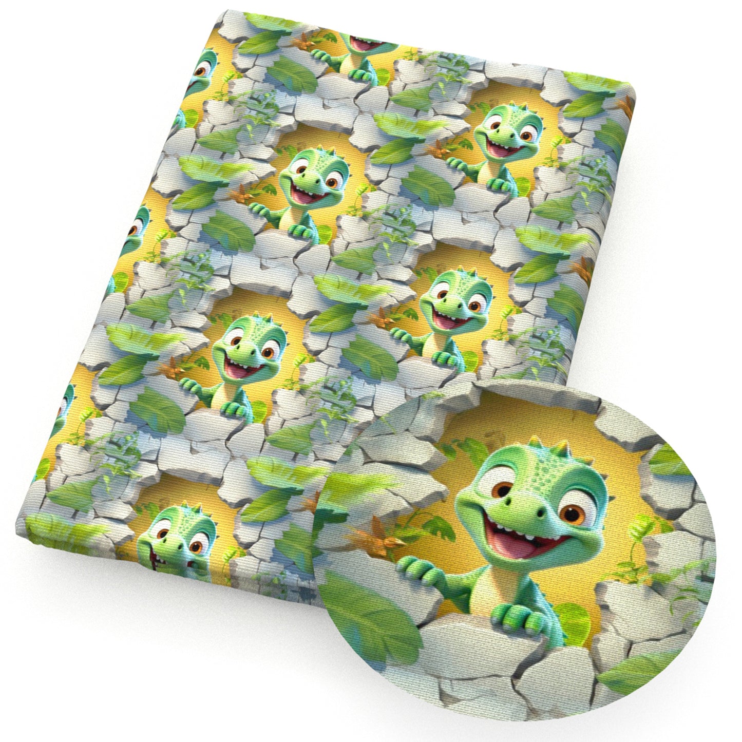 dinosaurs dino stone leaf leaves tree fabric