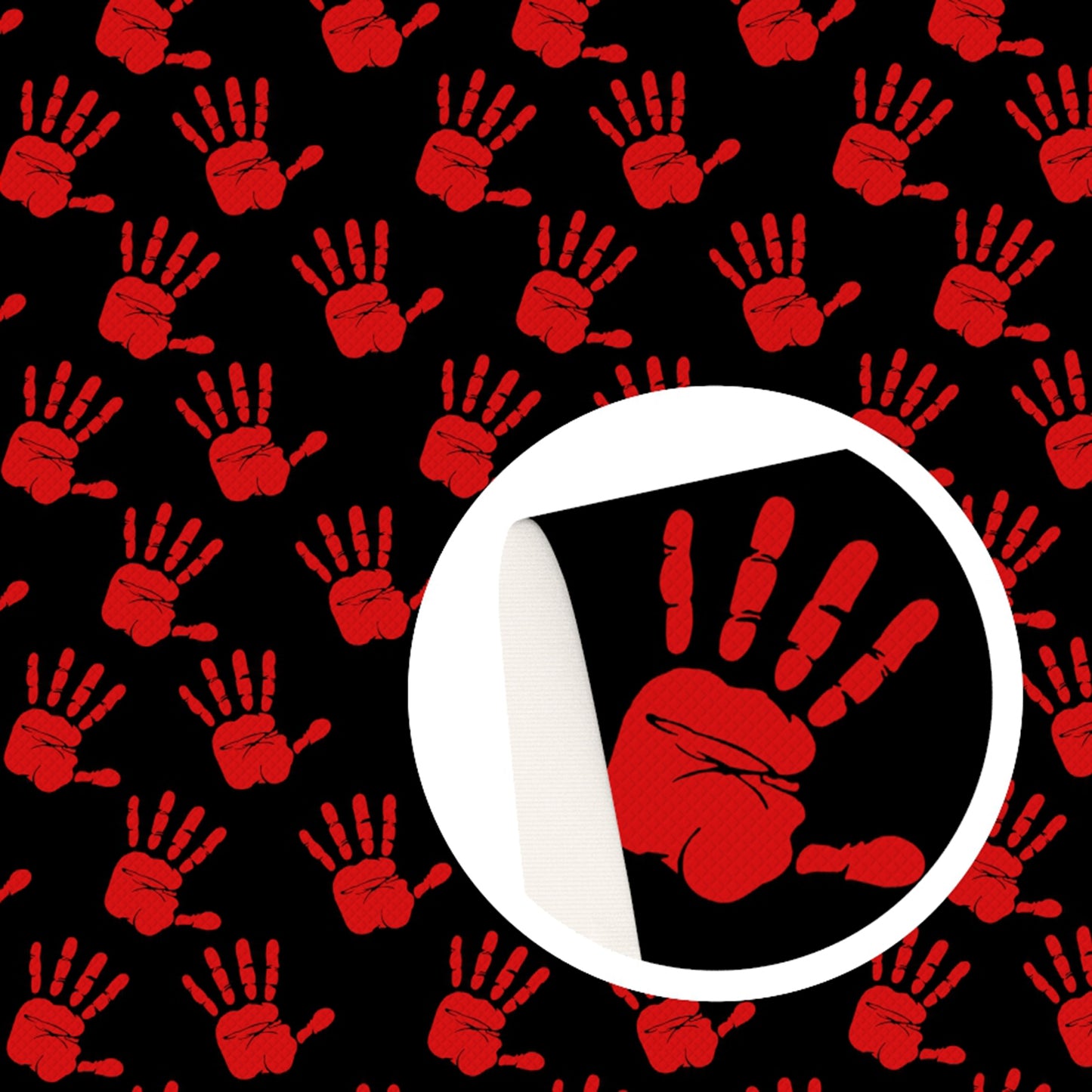 halloween handpalm fabric