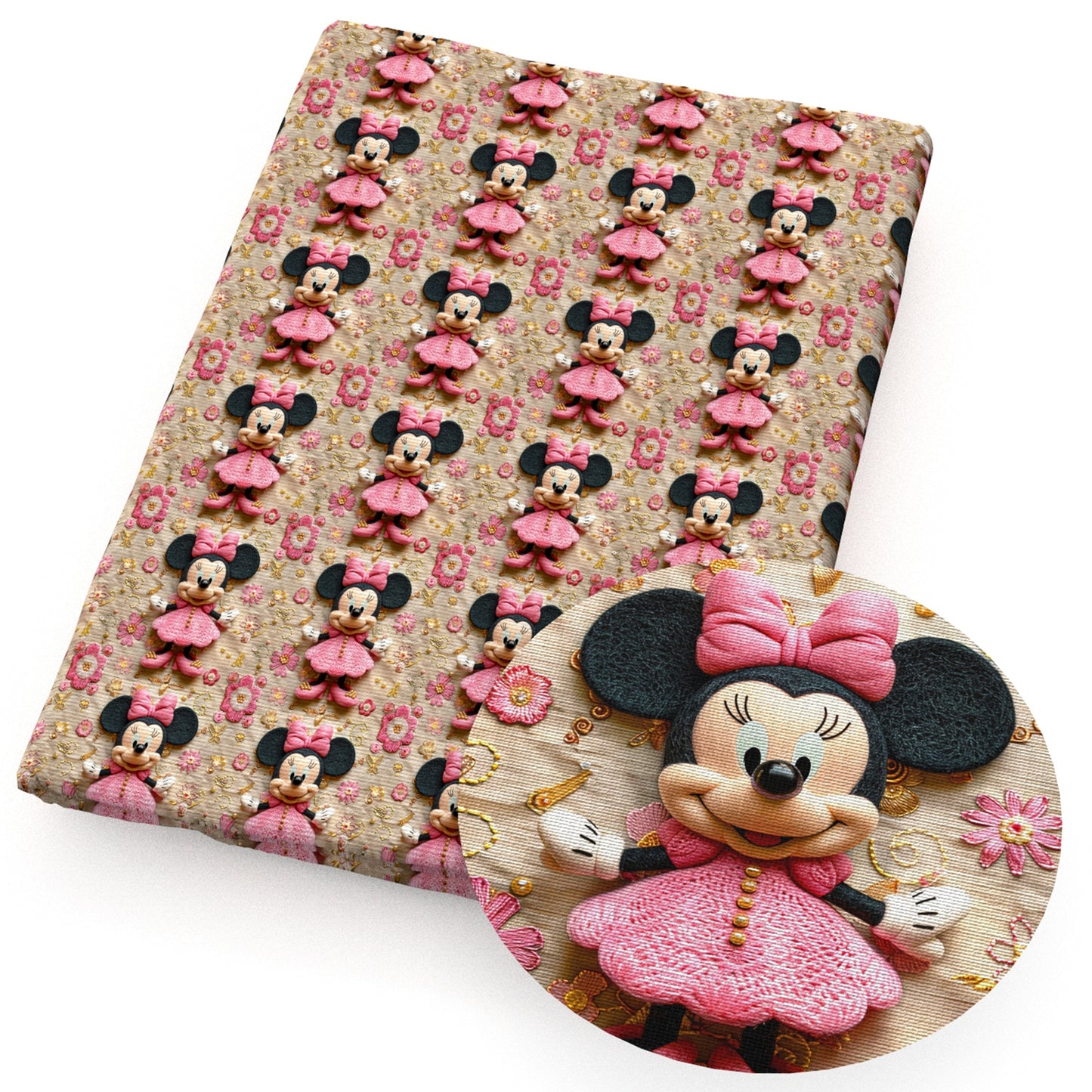 imitation embroidery series cartoon fabric