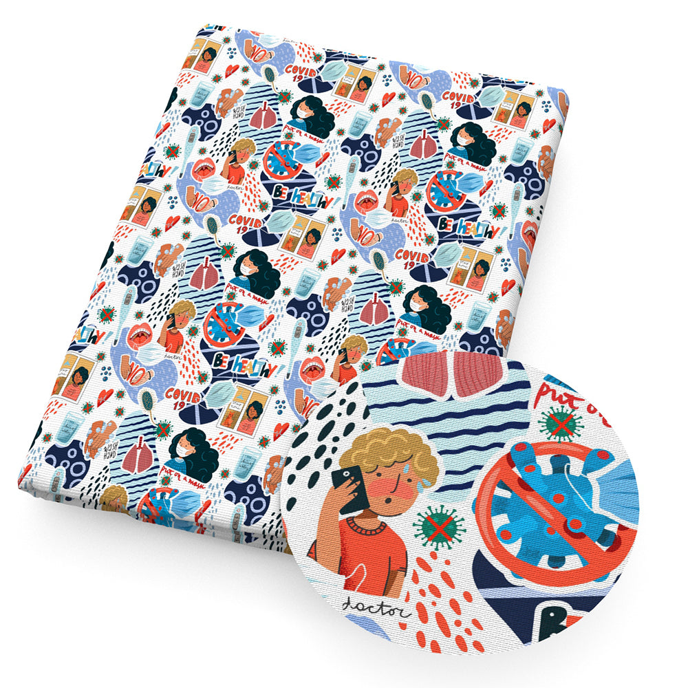 medical design theme fabric
