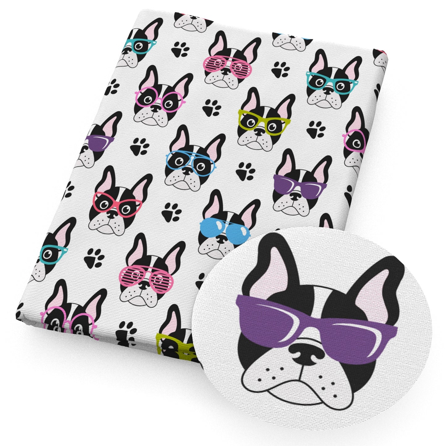 footprint paw dogpuppy animals pitbull fabric