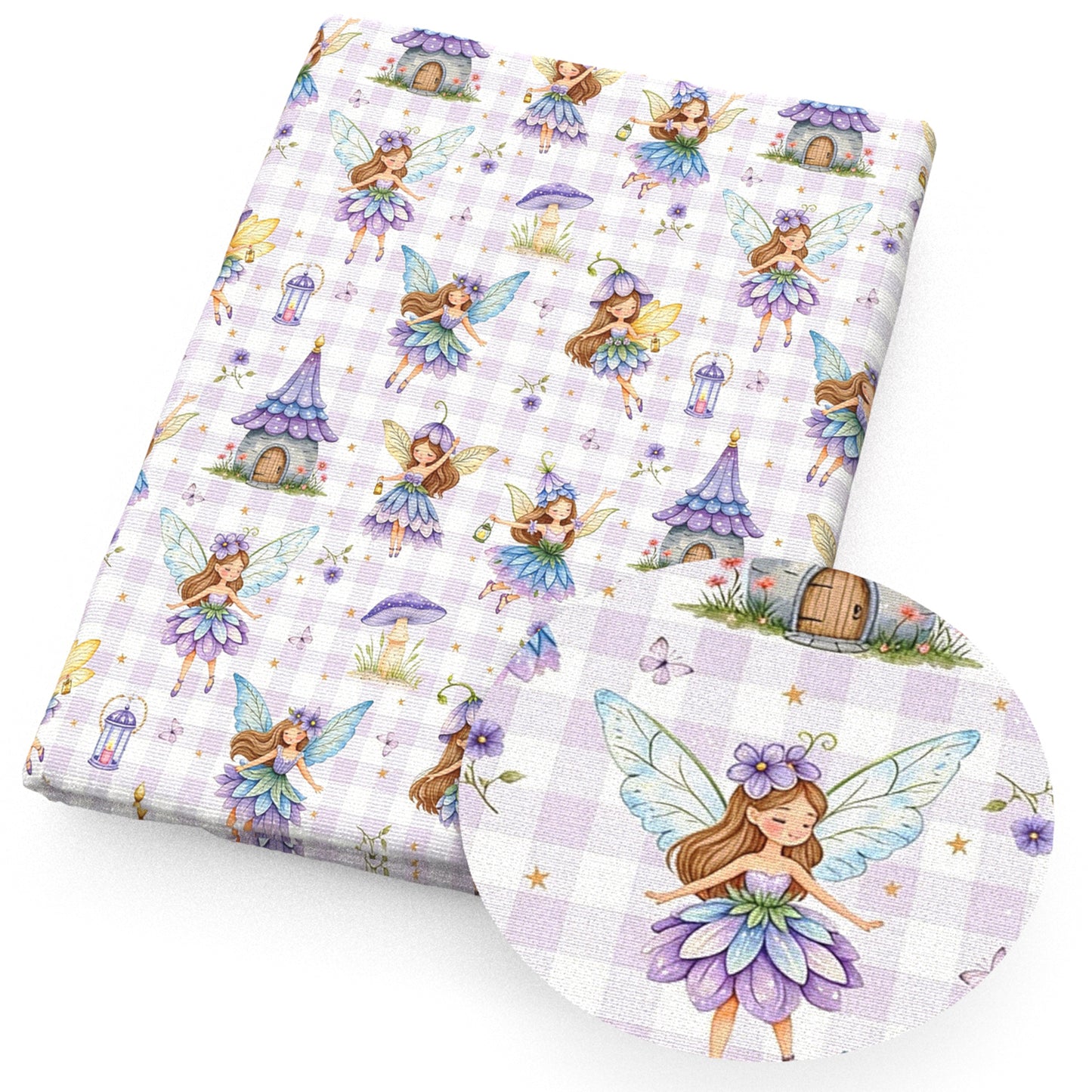 mushroom wings flowerfloral fabric