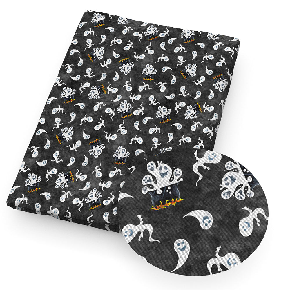 skull ghost skeleton bones halloween fabric