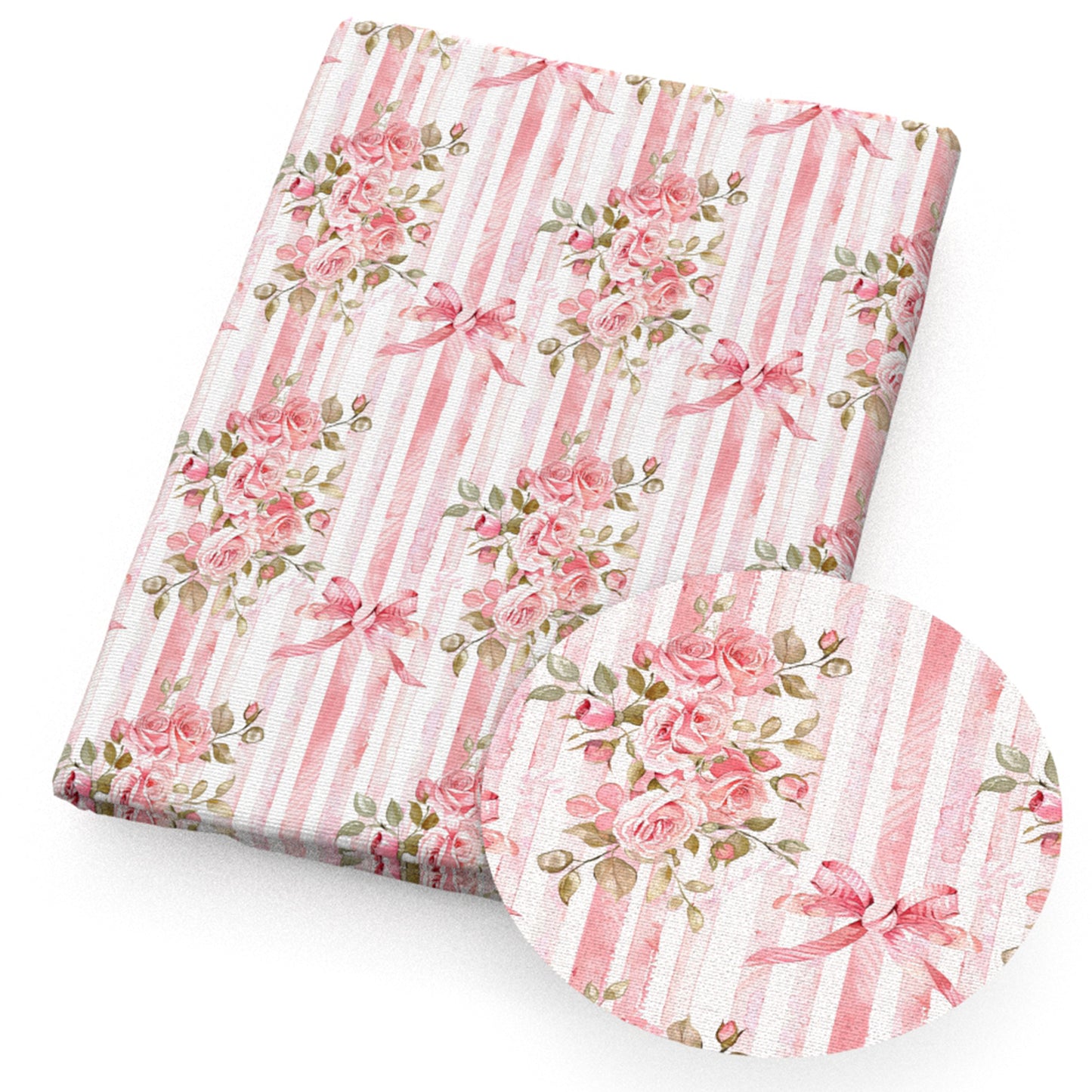 flowerfloral stripe pink series fabric